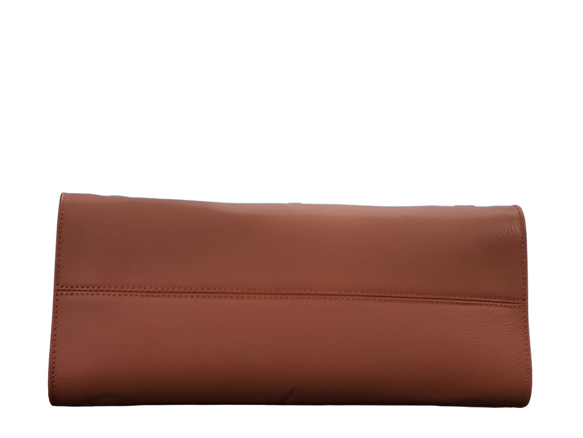 Louis Vuitton brown embossed tote bag