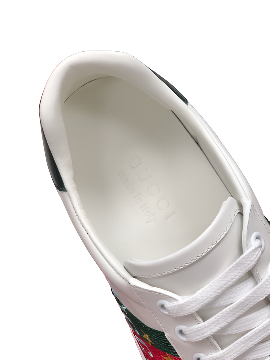 GUCCI Men's 'Gucci Band' White Leather Sneakers
