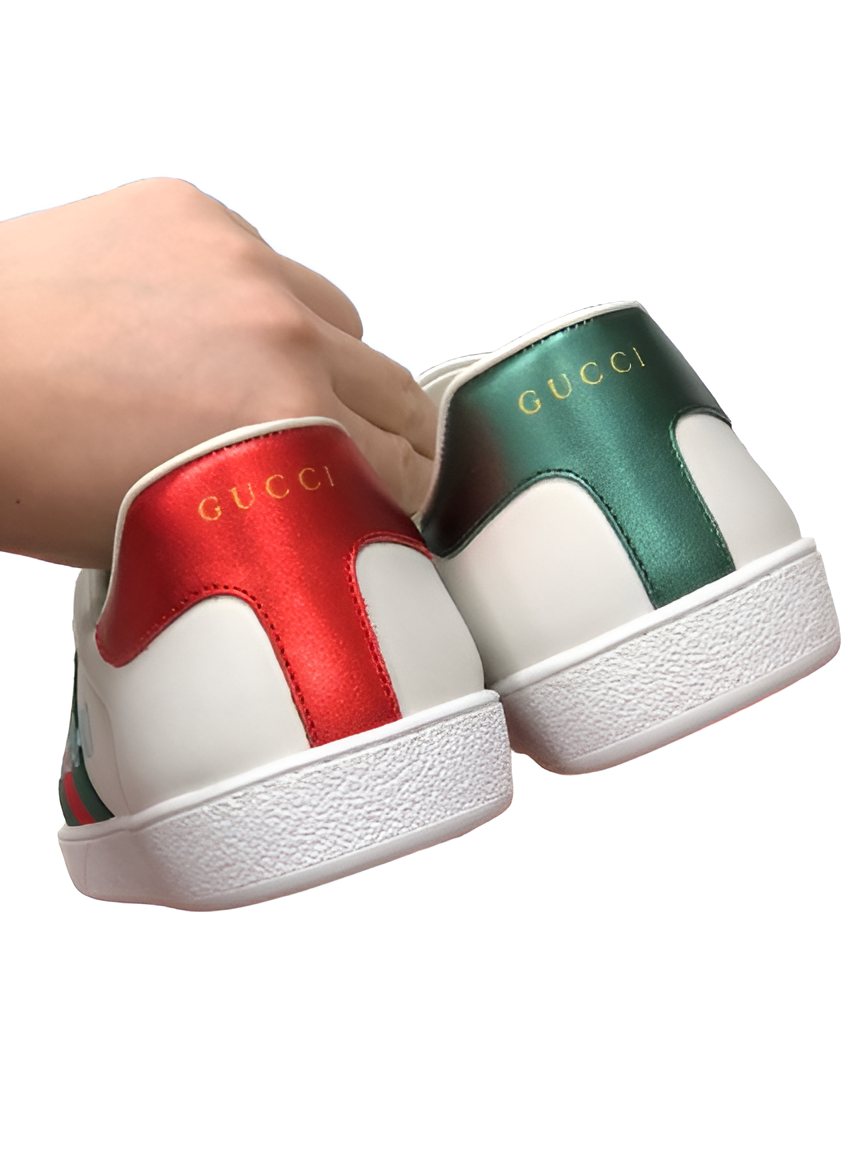 GUCCI Men's 'Gucci Band' White Leather Sneakers