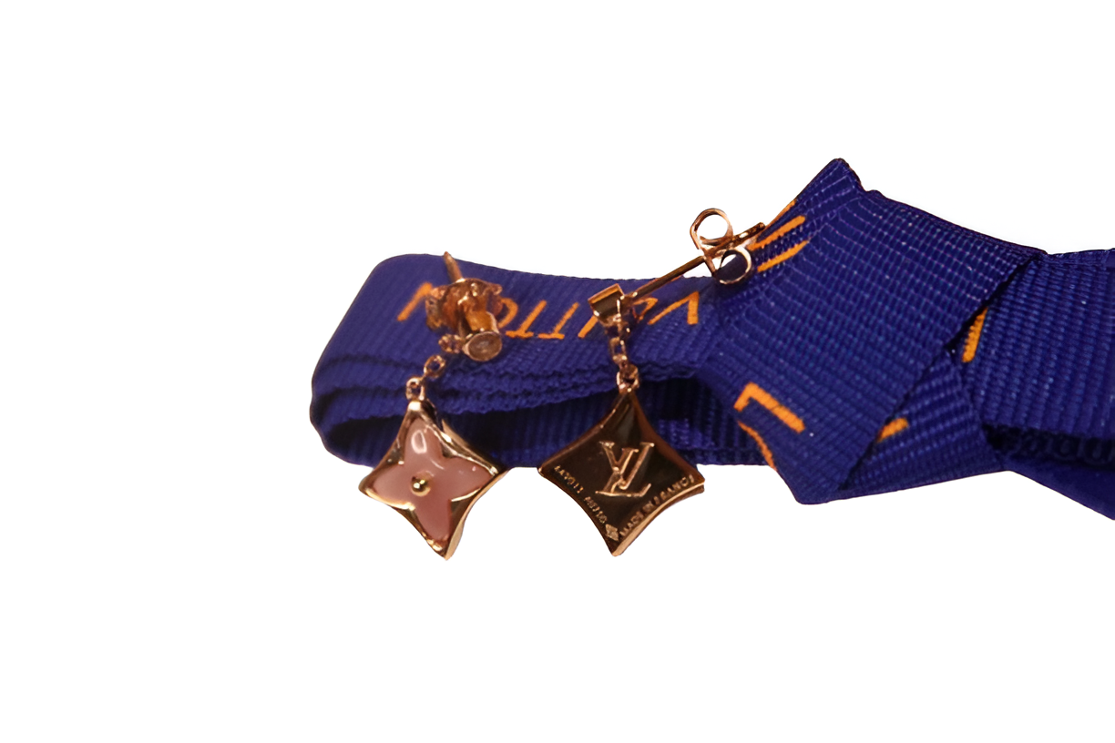 LV Star Drop Earrings - Silver