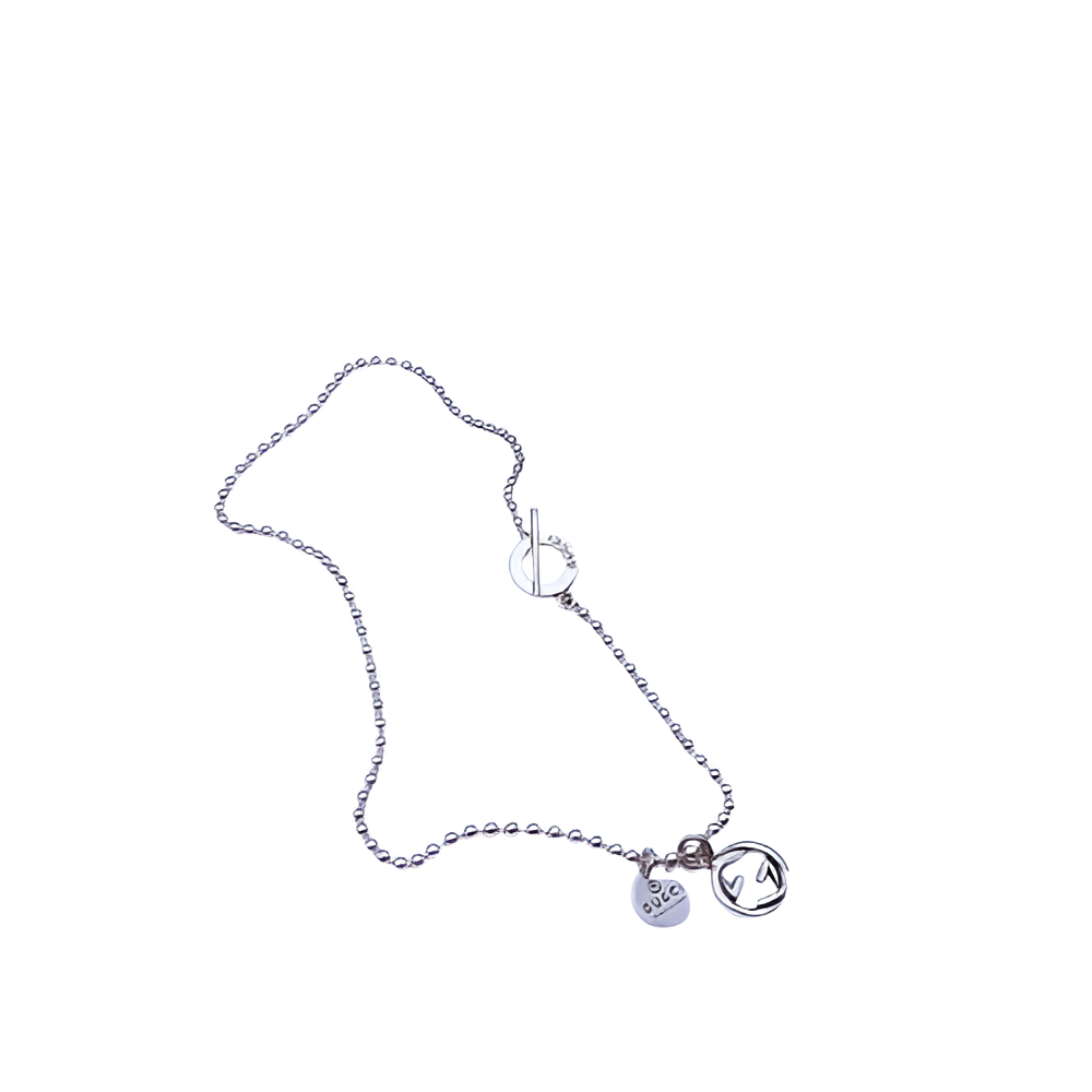 Gucci Silver Charm Pendant Necklace