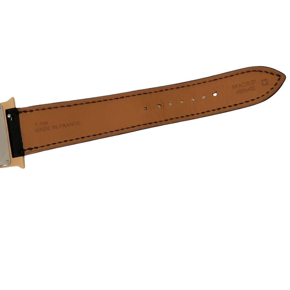 HERMÈS His & Hers Black Leather Watch Set