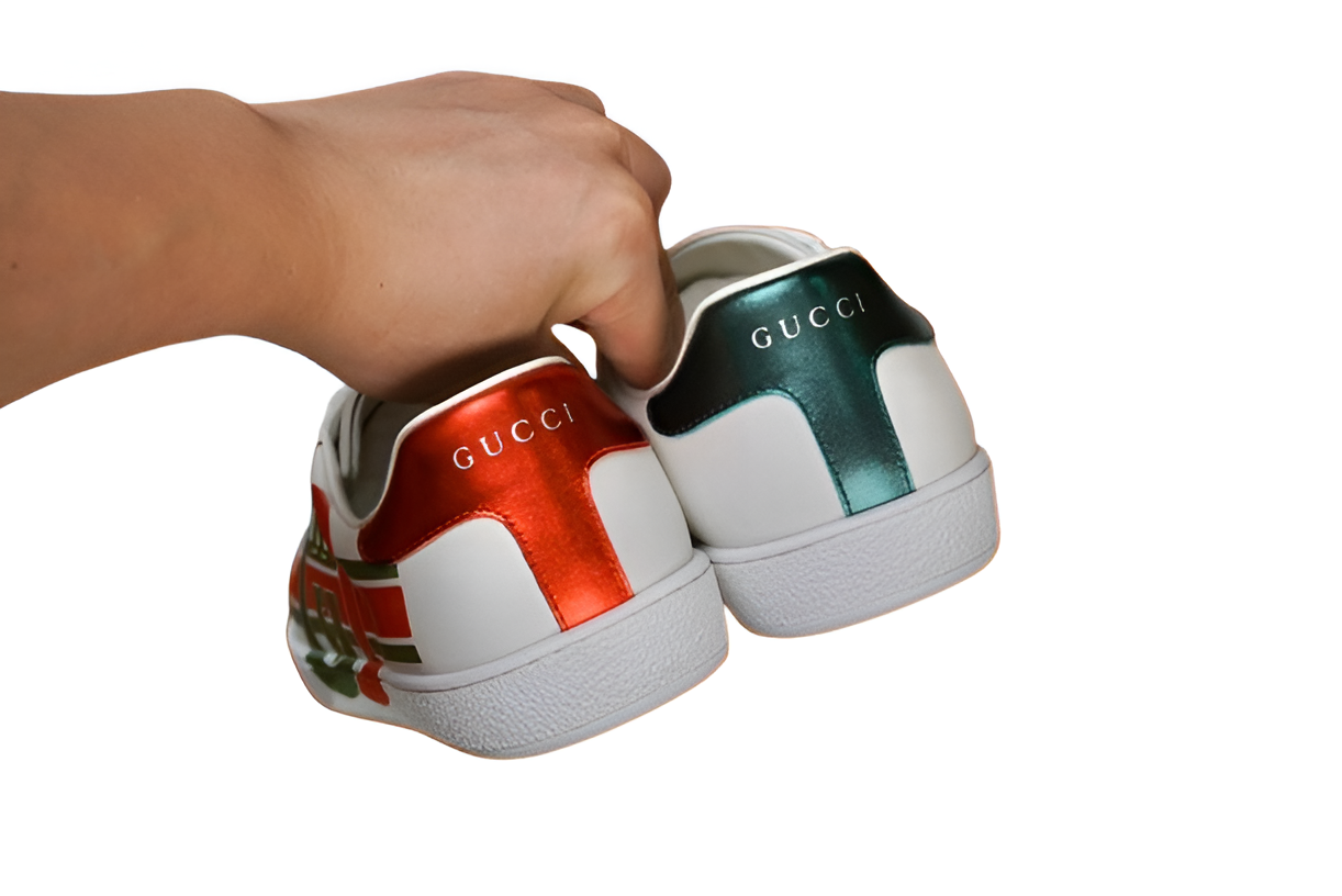 GUCCI Men's White Logo Sneakers