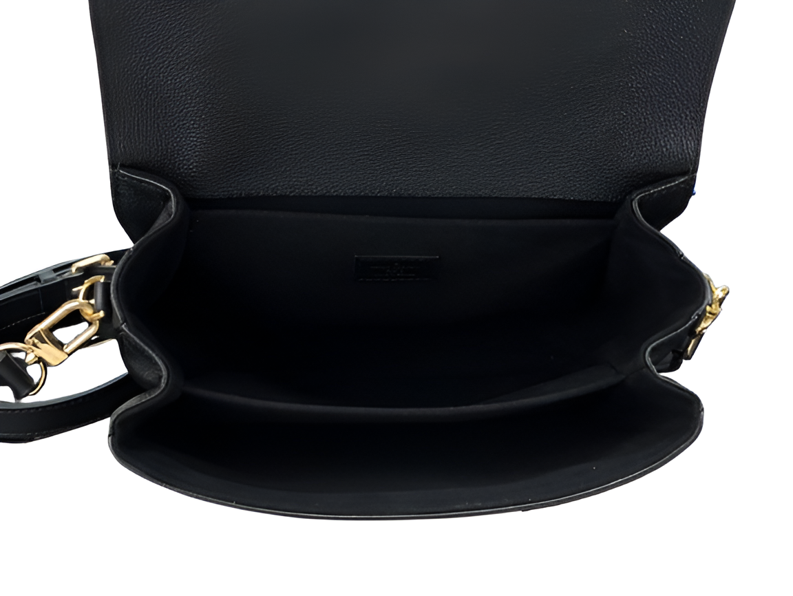 Louis Vuitton black and white monogram crossbody bag