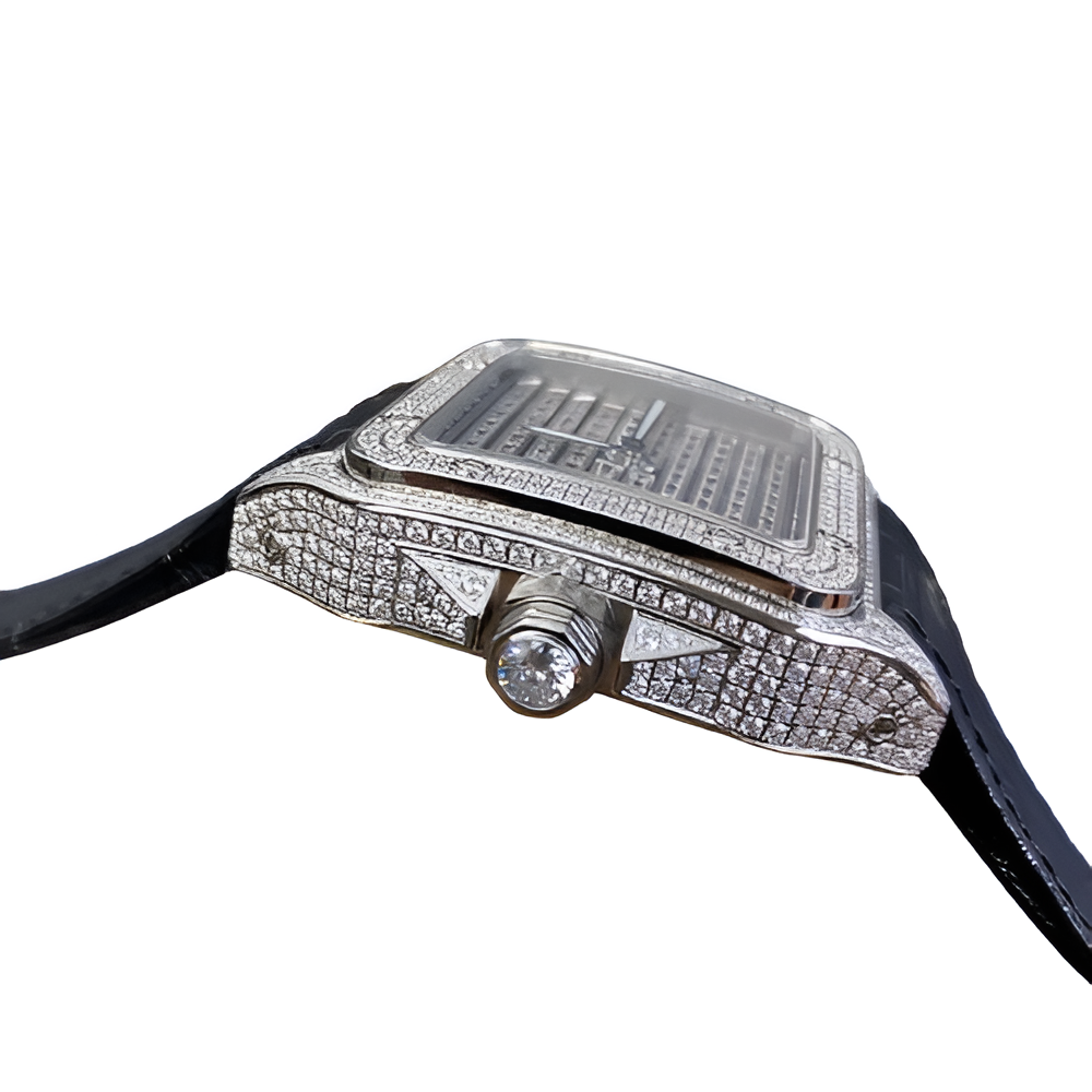 Cartier Santos Pavé Diamond Watch