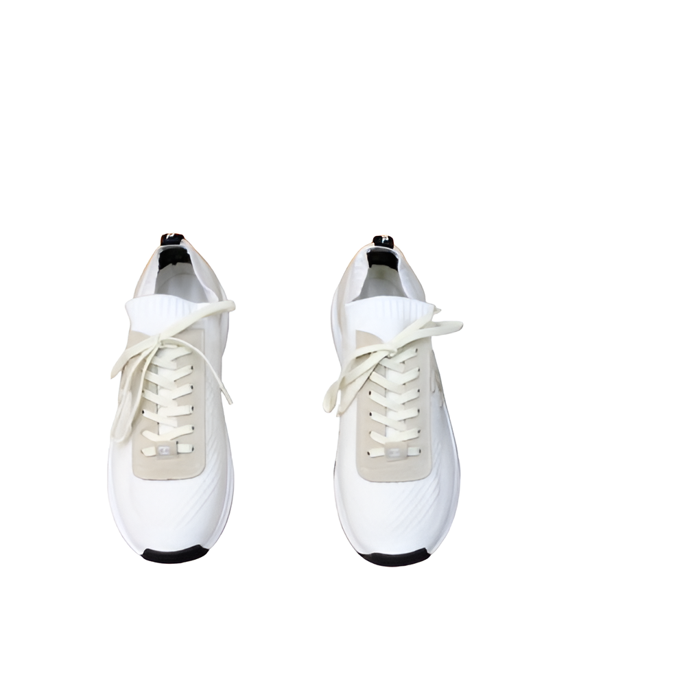 PRADA Men's White Knit Sneakers