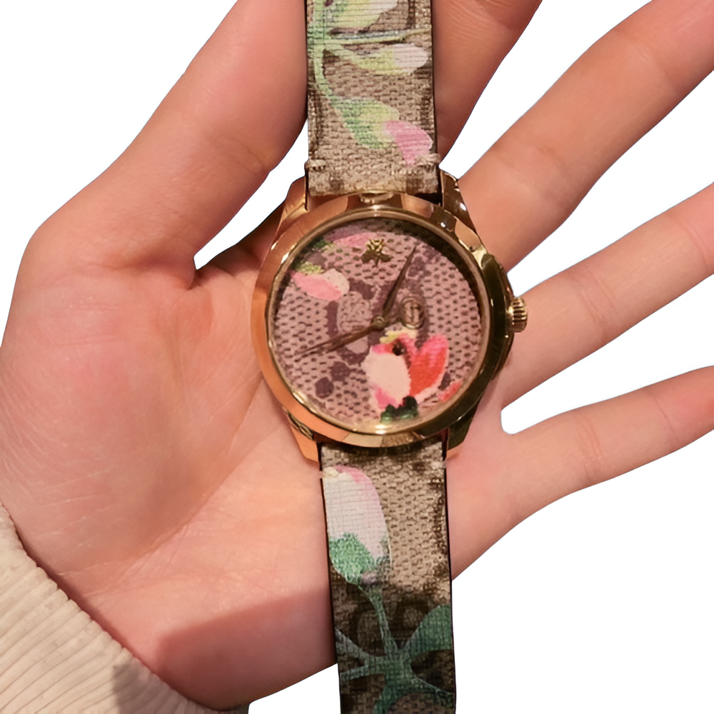 Hermes Floral Fantasy Watch - Gold-Tone Case
