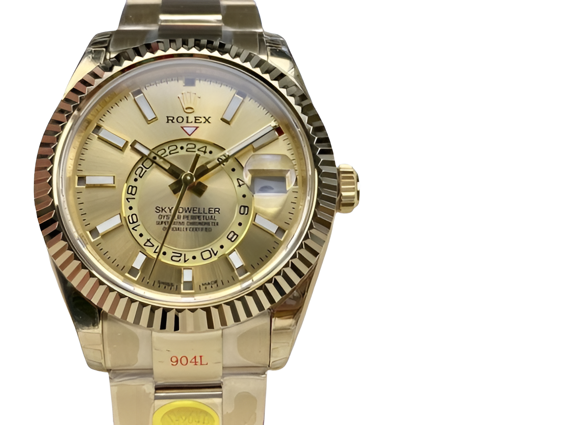 Rolex Sky-Dweller – Gold Dial Two-Tone Stainless Steel