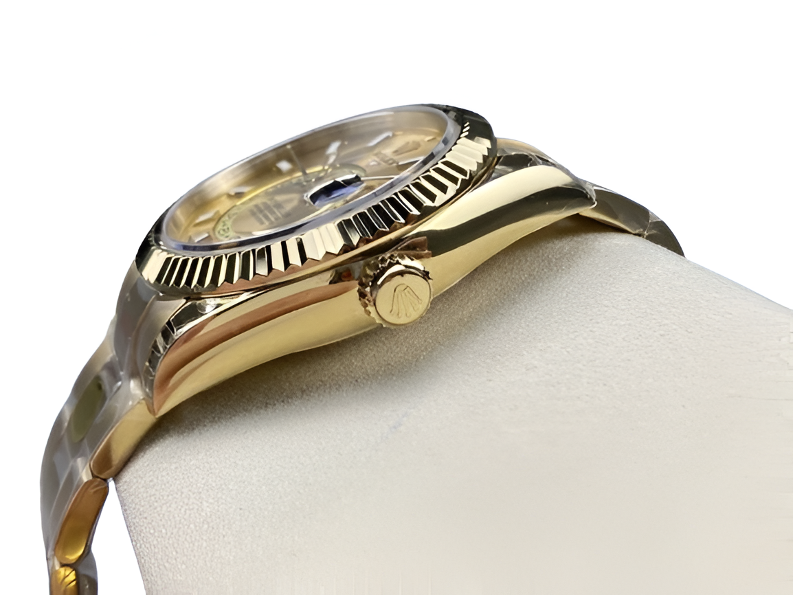 Rolex Sky-Dweller – Gold Dial Two-Tone Stainless Steel