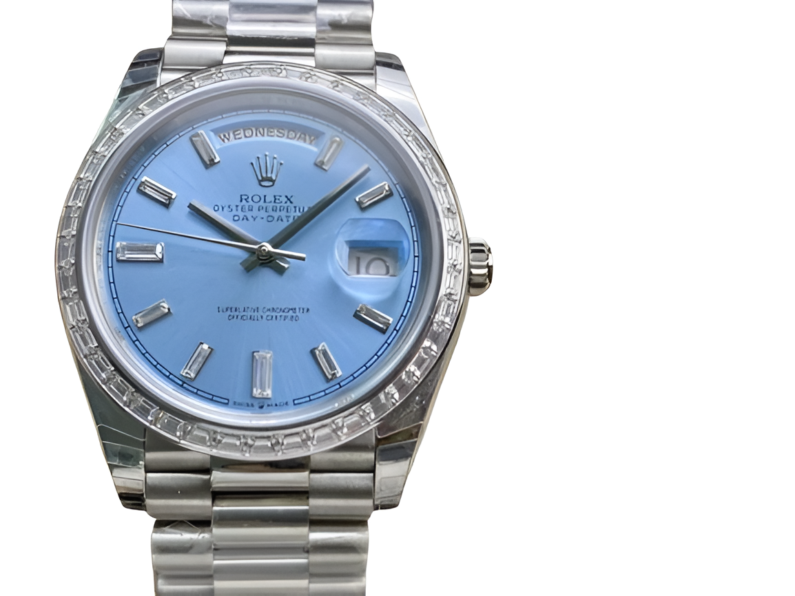 Rolex Day-Date – Ice Blue Dial Stainless Steel