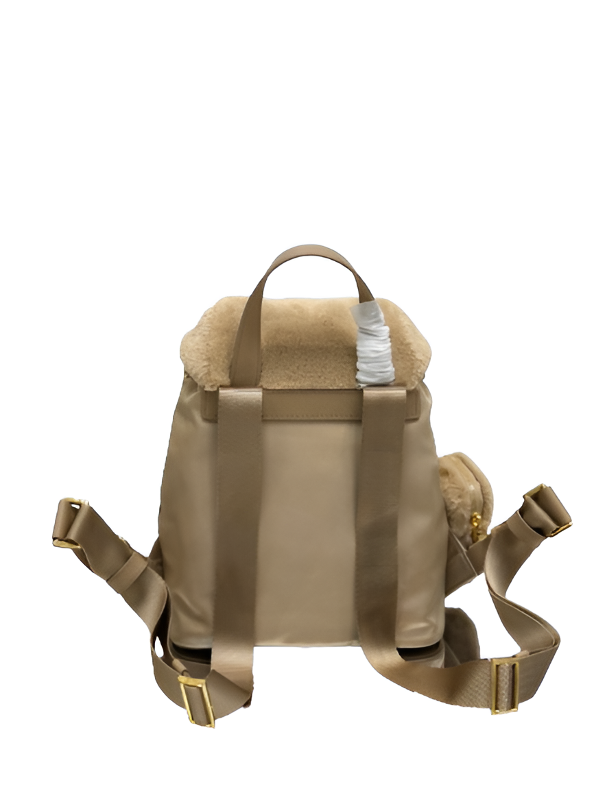 Prada Re-Nylon Shearling Backpack