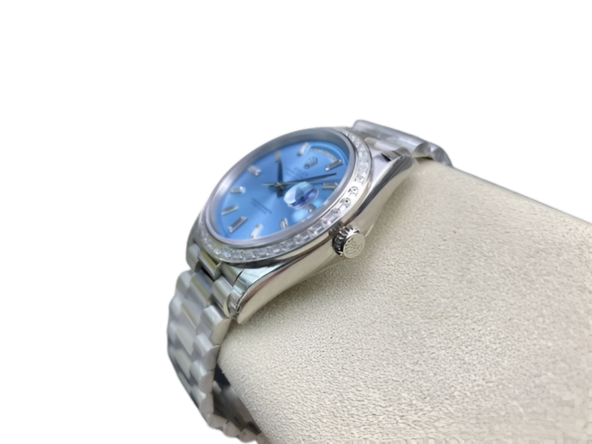 Rolex Day-Date – Ice Blue Dial Stainless Steel
