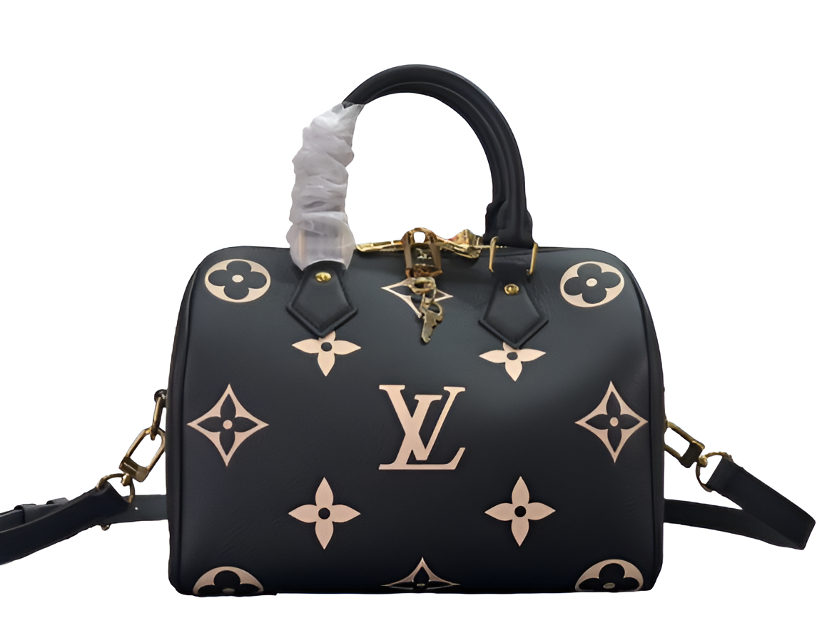 Louis Vuitton black monogram handbag