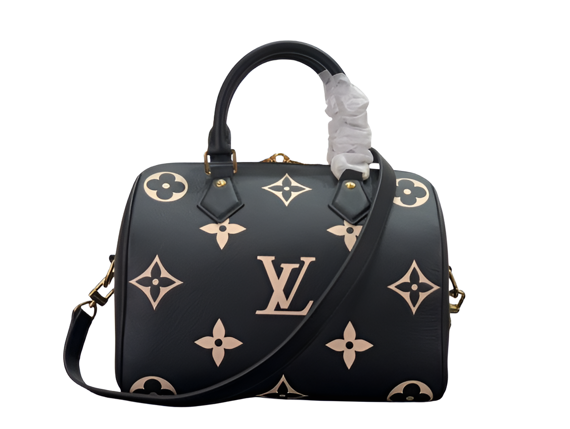 Louis Vuitton black monogram handbag