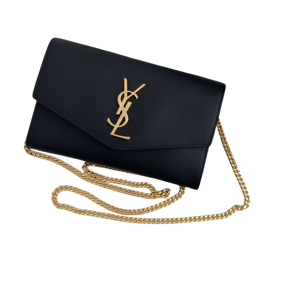 YSL Black Leather Chain Bag