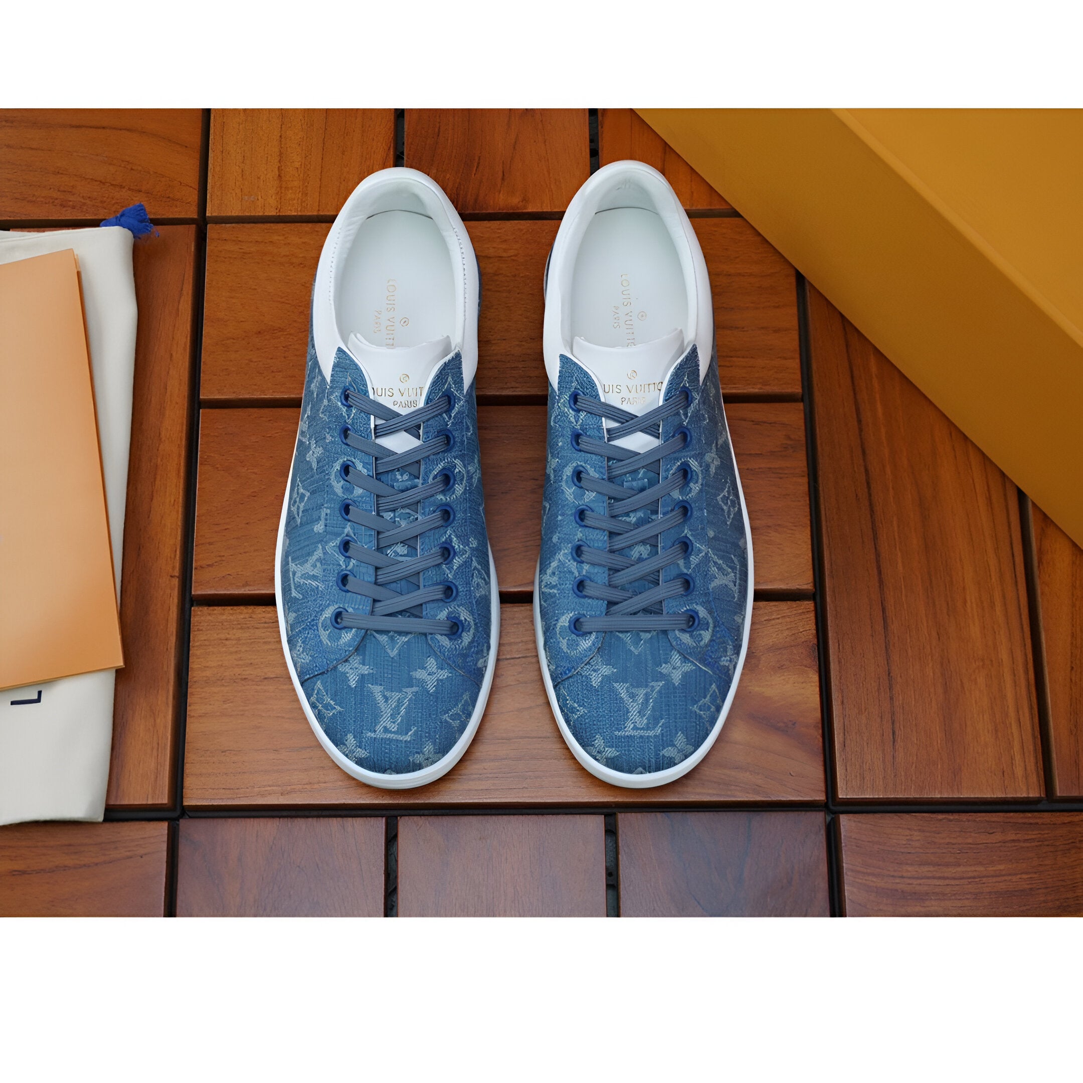 Louis Vuitton LV Denim Monogram Men's Sneakers