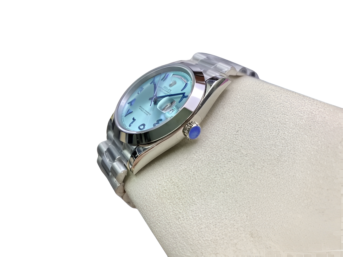 Rolex Day-Date – Arabic Ice Blue Dial Stainless Steel