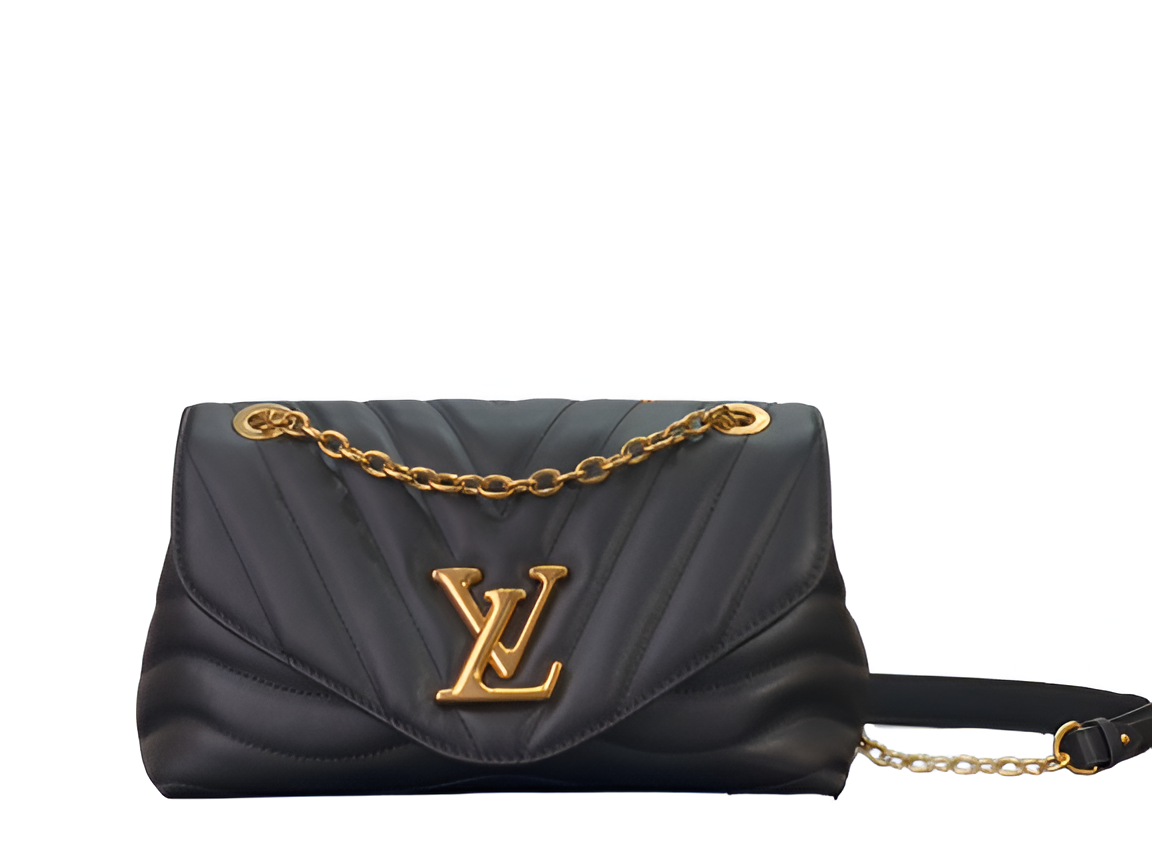Louis Vuitton black quilted shoulder bag