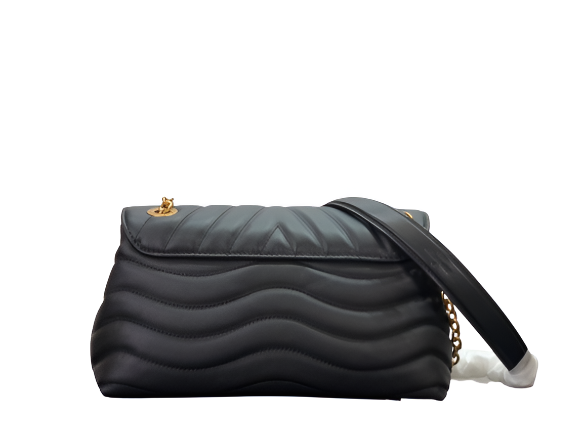 Louis Vuitton black quilted shoulder bag
