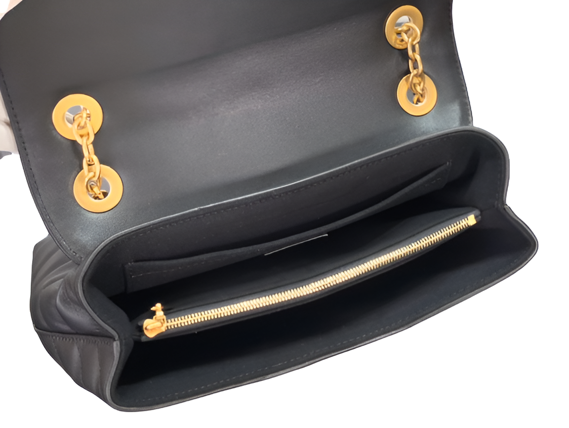 Louis Vuitton black quilted shoulder bag