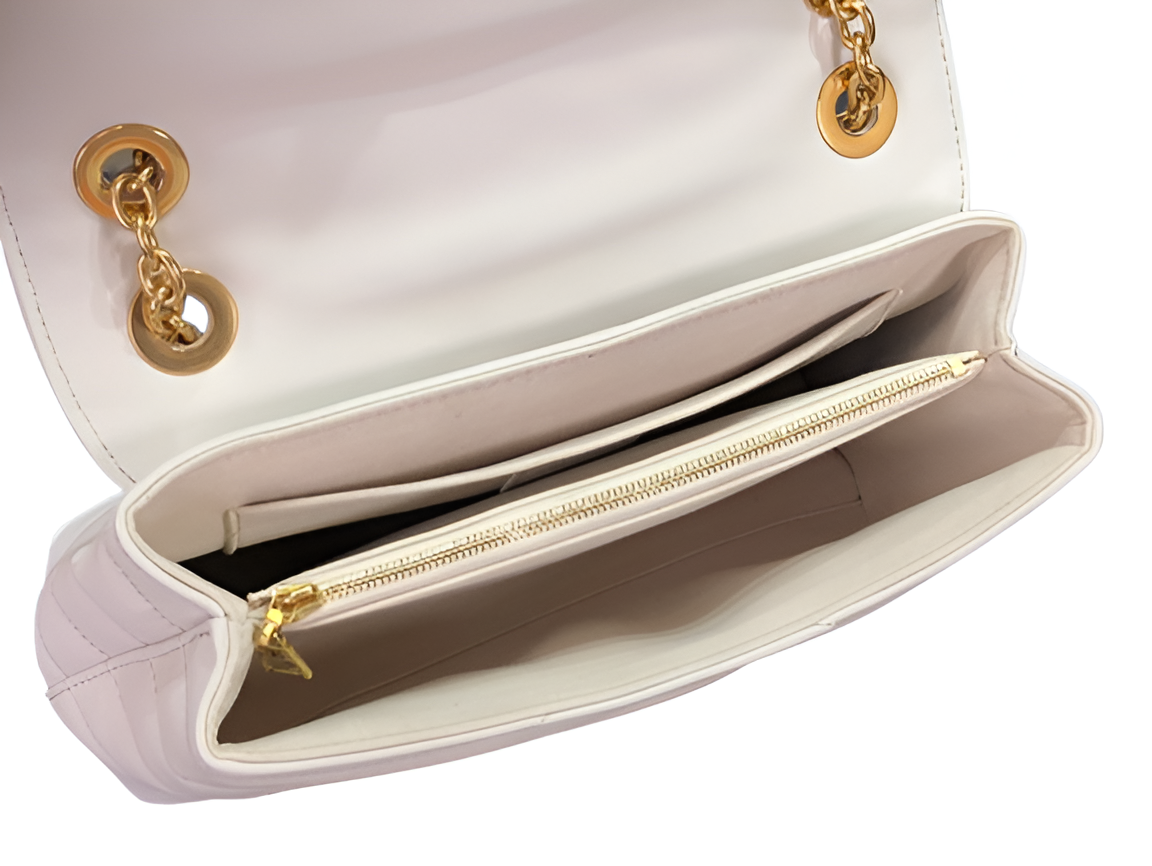 Louis Vuitton white quilted shoulder bag