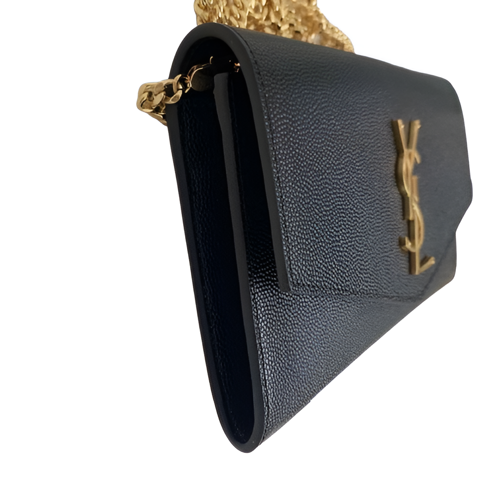 YSL Black Leather Chain Bag