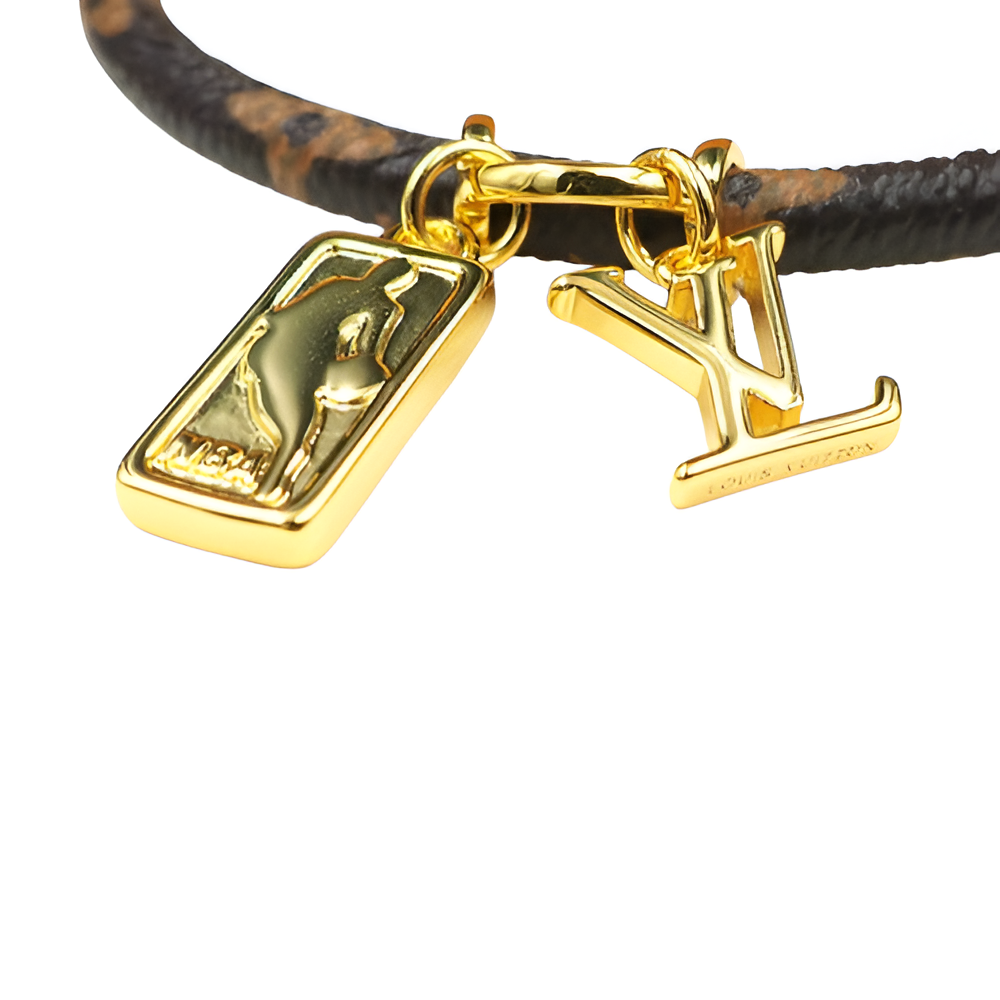 Louis Vuitton Monogram Leather Charm Bracelet