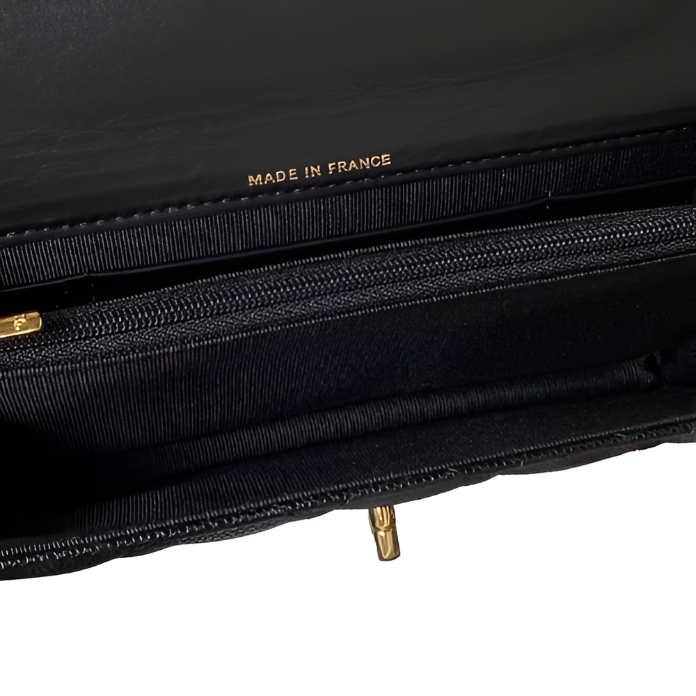 Chanel-Inspired Quilted Crossbody Bag with Chain Charm