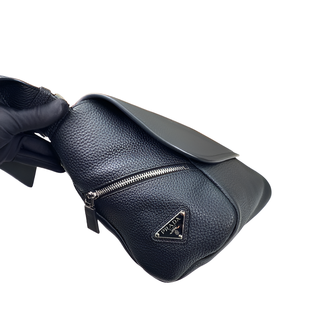 Prada Leather Messenger Bag