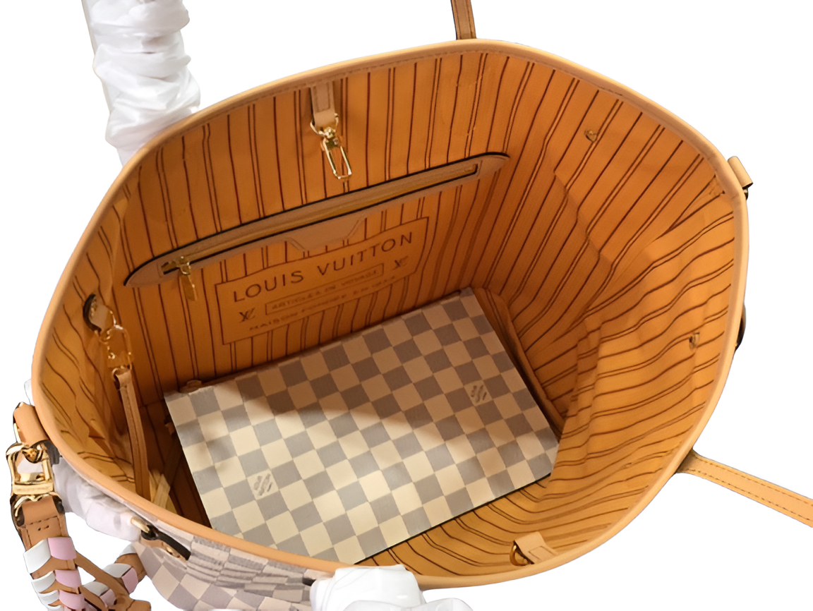 Louis Vuitton Damier checkered tote bag