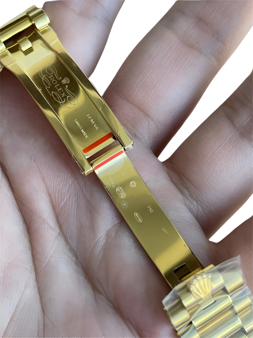 Rolex Day-Date Yellow Gold Turquoise Dial Watch