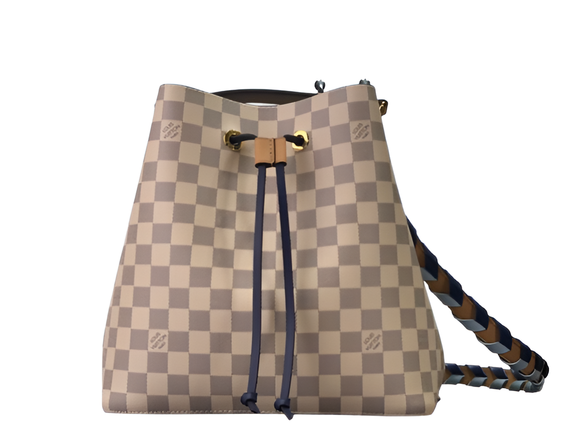 Louis Vuitton Damier checkered bucket bag