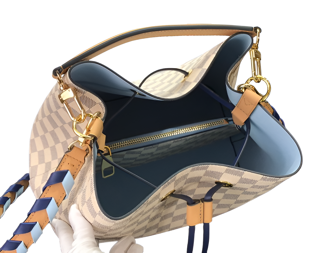 Louis Vuitton Damier checkered bucket bag