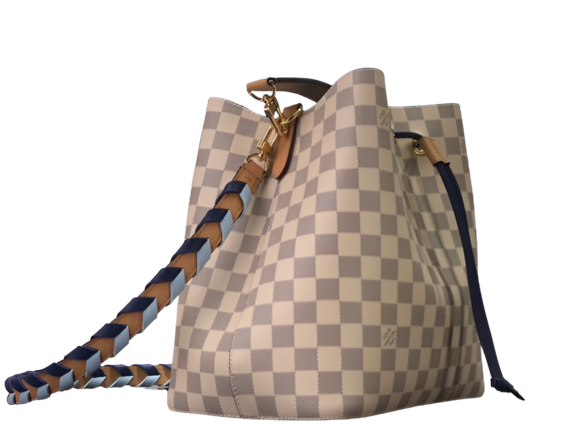 Louis Vuitton Damier checkered bucket bag