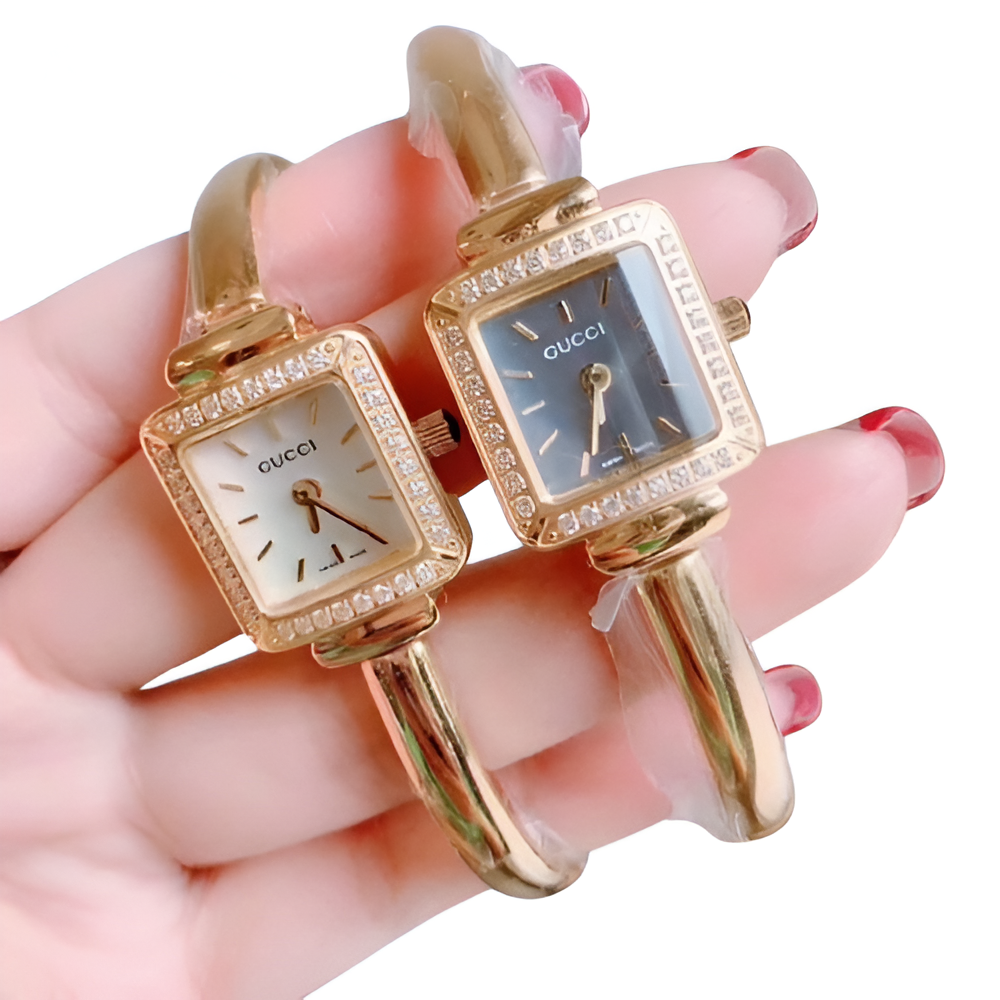 Twin Glam Bangle Watch Set - Women's Edition