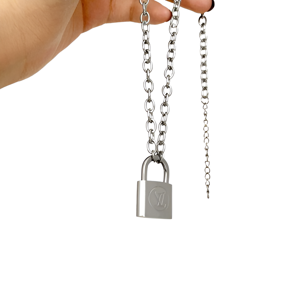 Louis Vuitton Lock Necklace Set for Women
