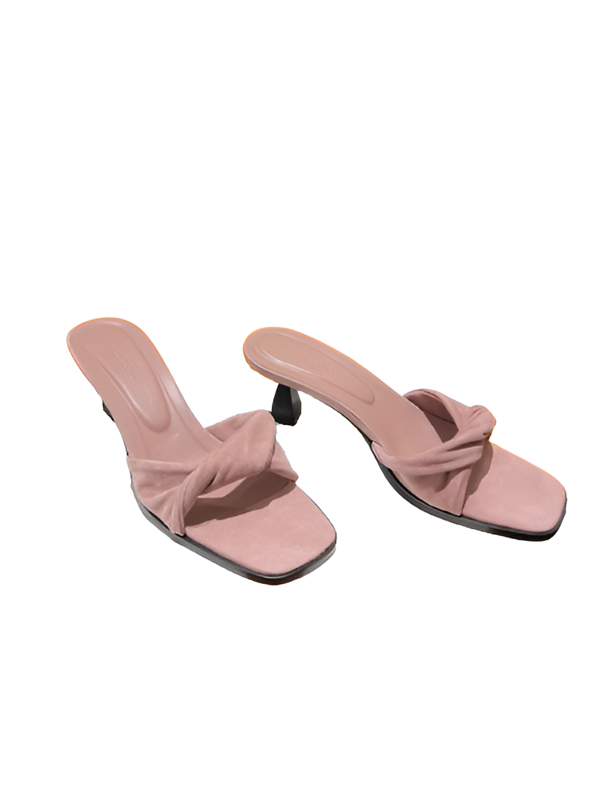 Hermes Women's Blush Pink Heeled Sandals