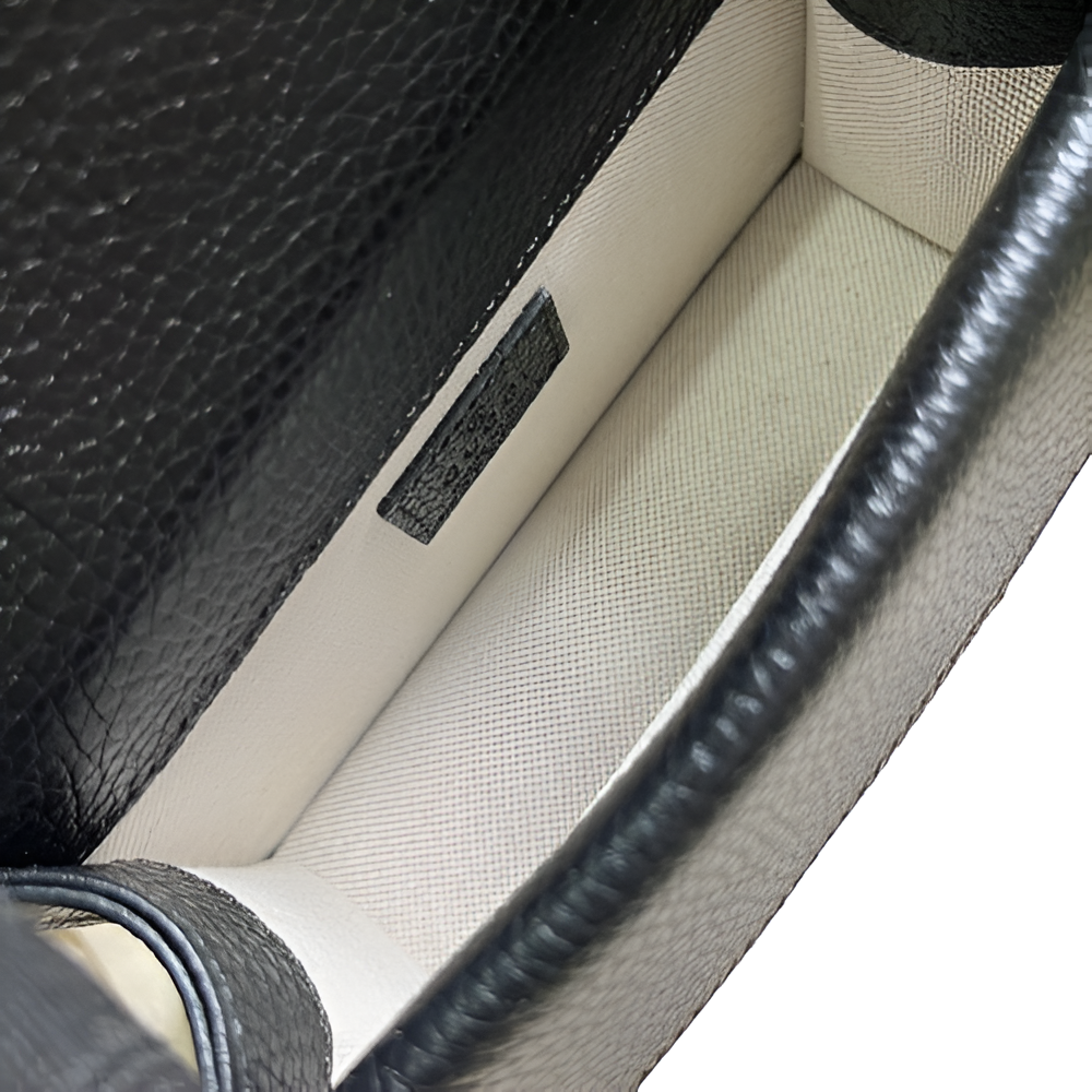 GUCCI Mini Dionysus Black Leather Bag