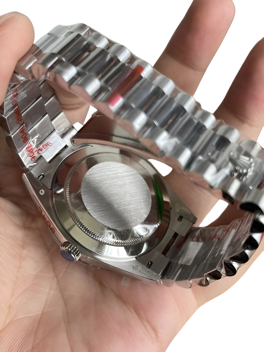 Rolex Day-Date Platinum Silver Dial Watch