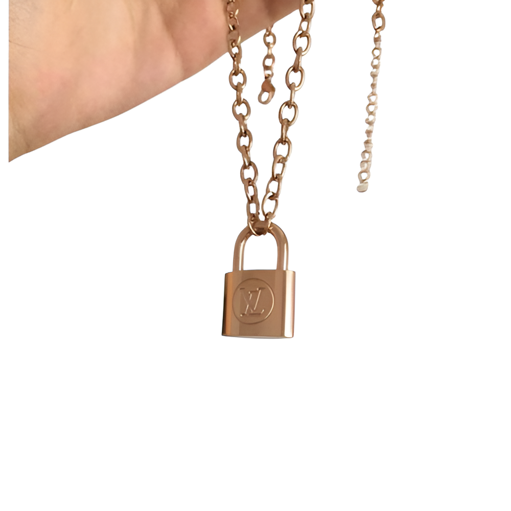 Louis Vuitton Lock Necklace Set for Women