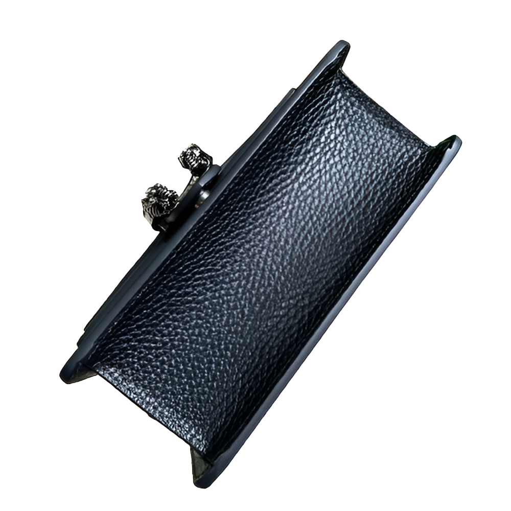 GUCCI Mini Dionysus Black Leather Bag