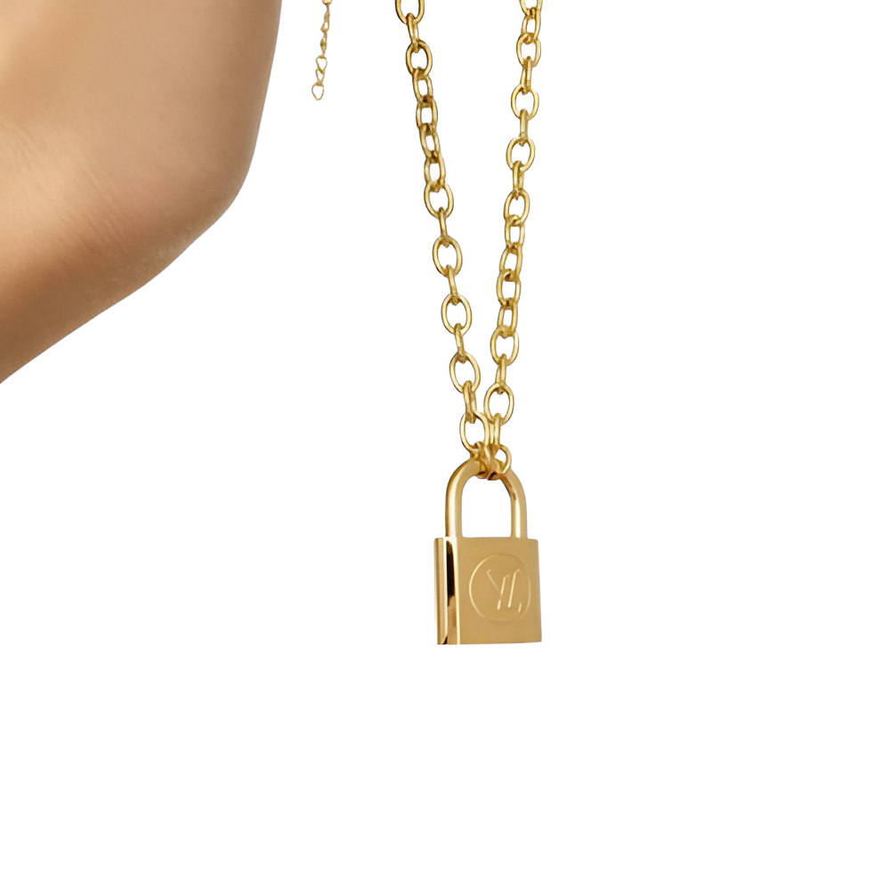 Louis Vuitton Lock Necklace Set for Women