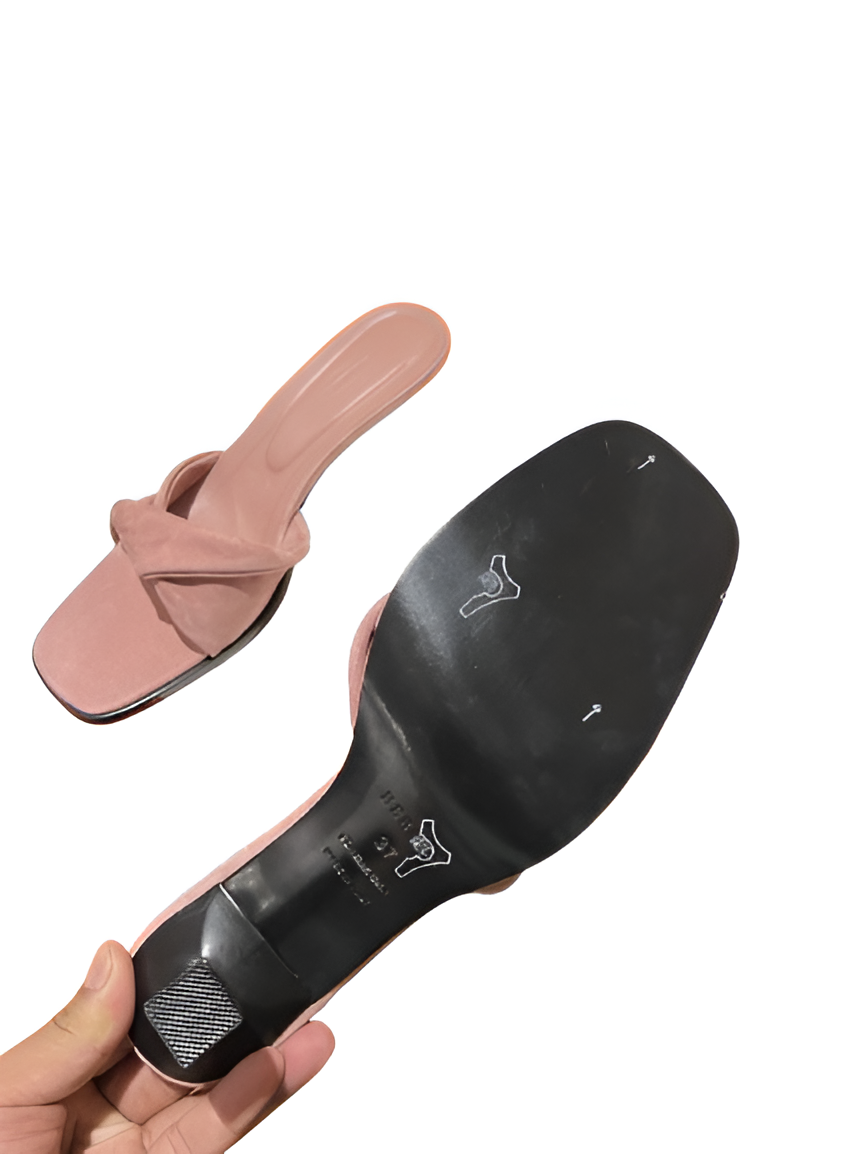 Hermes Women's Blush Pink Heeled Sandals