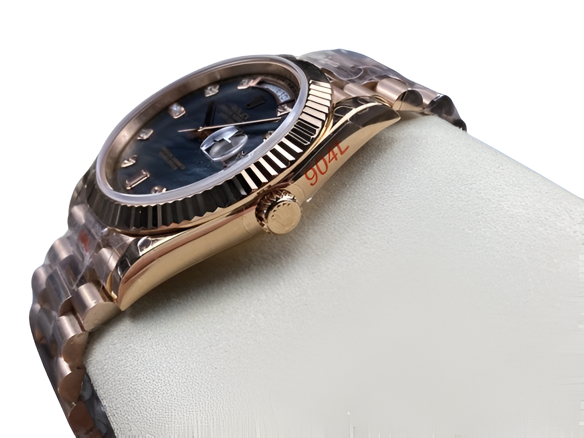 Rolex Day-Date Mother of Pearl Diamond Dial Watch