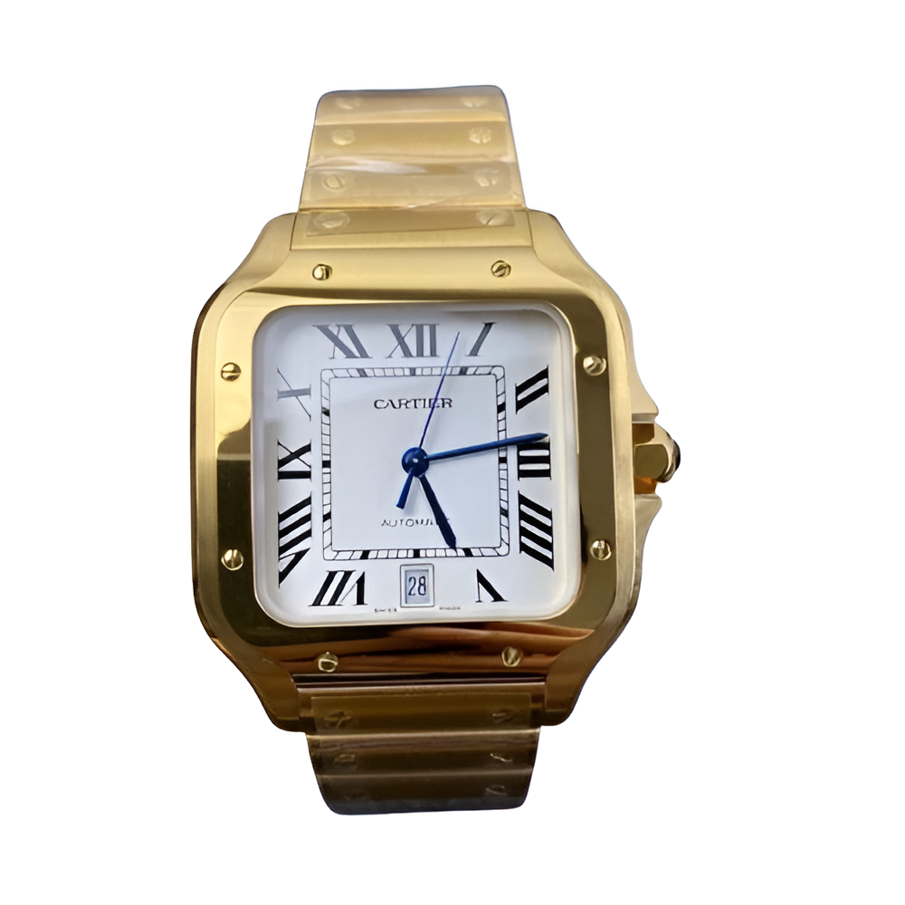Cartier Santos Gold Dial
