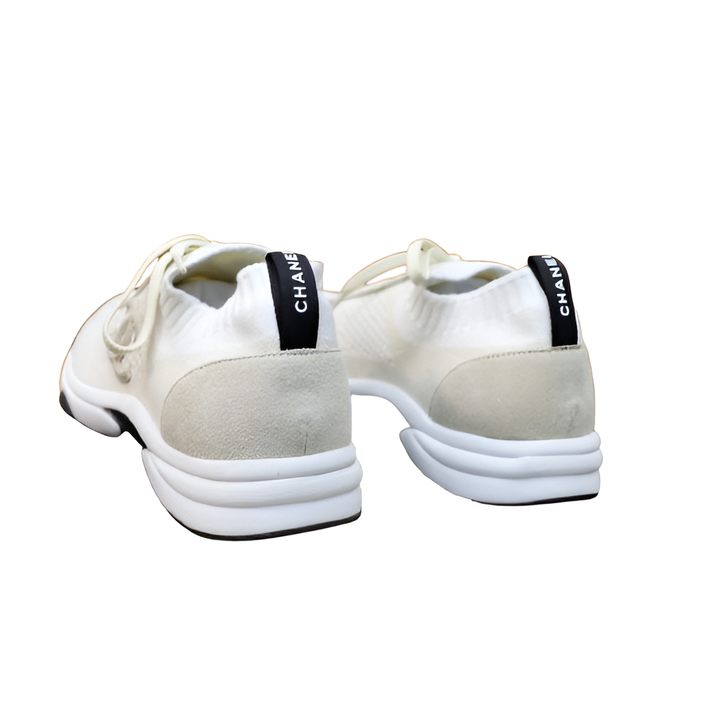PRADA Men's White Knit Sneakers