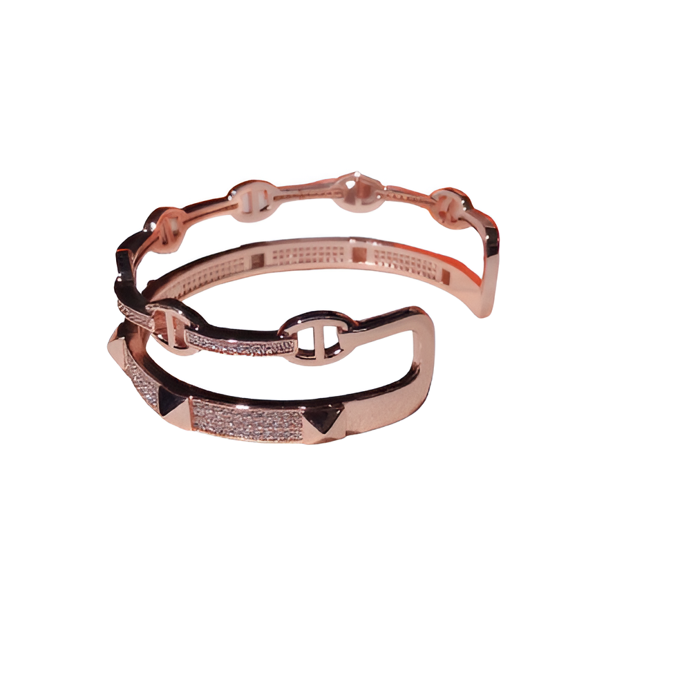 Luxury Chain-Link Textured Bracelet Collection