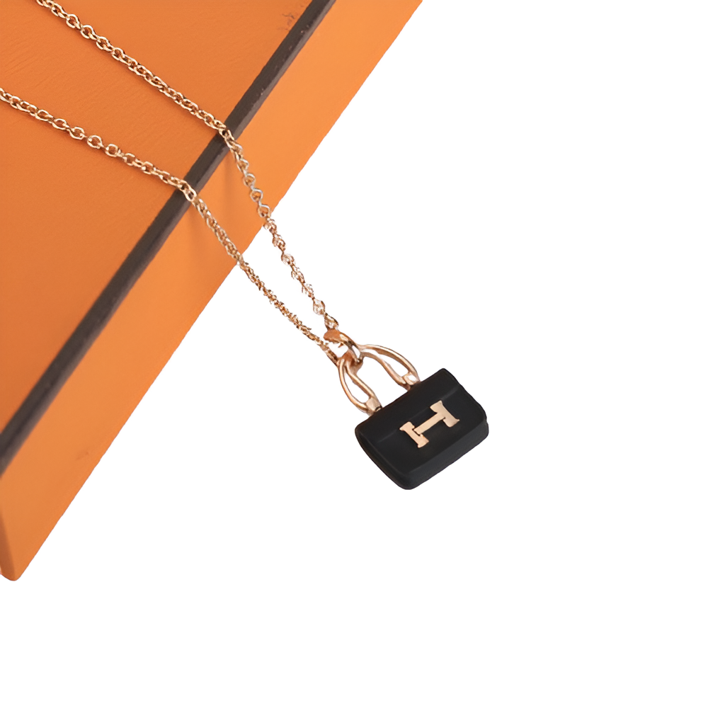 HERMES Mini Bag Pendant Necklace