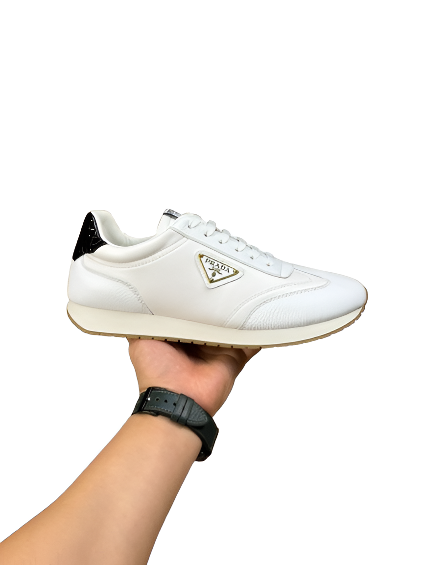 PRADA Men's Classic White Sneakers