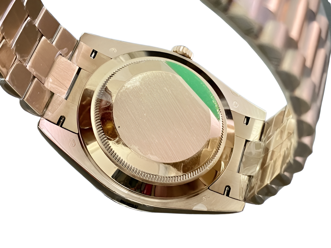 Rolex Day-Date Rose Gold Chocolate Dial Watch